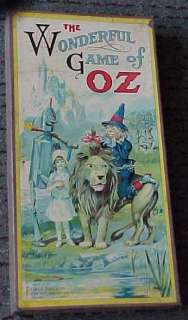 1921 Wizard of Oz board game. Beautiful piece. The game board is fresh 