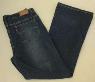 Girls Levis 517 Blue Jeans 16 1/2 Stretch Flare  