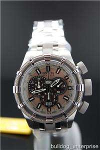 Mens Invicta 0968 Reserve Bolt Chronograph Big Date Stainless Steel 