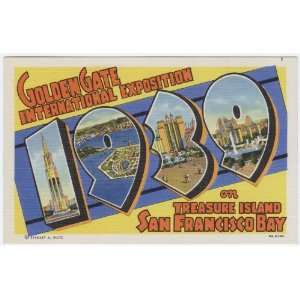 Reprint 1939 Golden Gate International Exposition on Treasure Island 