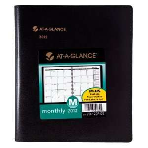   GLANCE Plus Monthly Planner, 6 x 9 Inches, Black, 2012 (70 120P 05