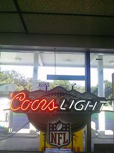 THE LAST SEAON OF COORS LIGHT NFL NEON SIGN  