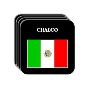 Mexico   CHALCO Set of 4 Mini Mousepad Coasters 