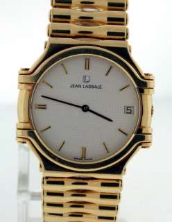 Jean Lassale Thalassa 18k Yellow Gold Mid Size watch.  