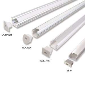  Aluminum Strip Light Channels   Square