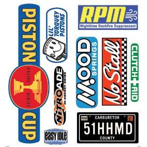  Blue Mountain Wallcoverings DMM2521 Cars Signs Self Stick Giant 