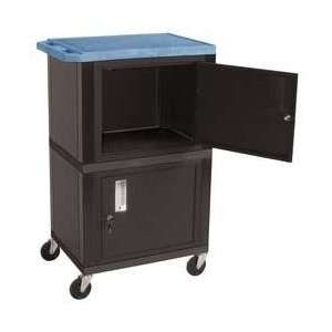  Utility Cart,h 42 In,blue Top Shelf   LUXOR Everything 