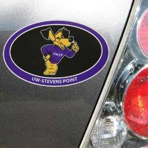  NCAA Wisconsin Stevens Point Pointers Oval Magnet 