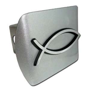  Christian Fish Brushed Chrome Hitch Cover Automotive