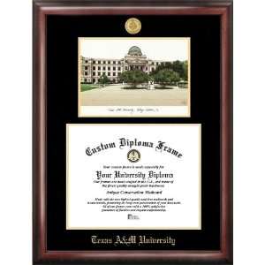  Texas A&M University, College Station Gold Embossed 