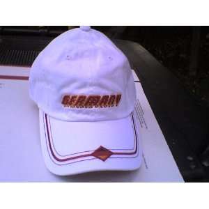 Germany Embroidered Soccer Hats (White with Black/red/yellow Flag and 