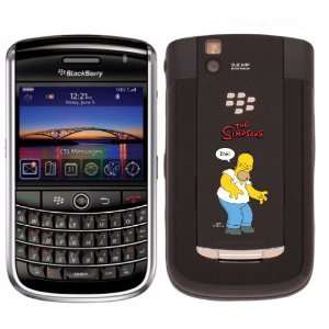  Homer Simpson Doh on BlackBerry Tour Phone Cover (Black 