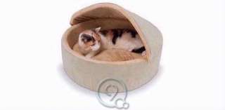 Warming Large Cat and Small Dog Covered Bed with Hood Heated 4 Watts 