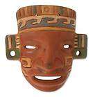 Night in Teotihuacan~Ha​ndmade Ceramic MASK~NOVICA Mexico