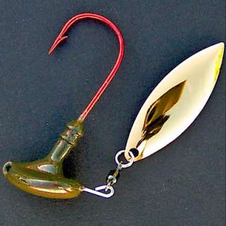 oz (5/0) Spinner Jig ~ Watermelon Red ~ Gold Plated Blade