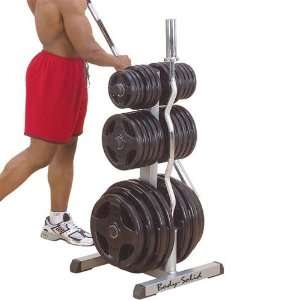 Body Solid Olympic Plate Tree Bar Rack 