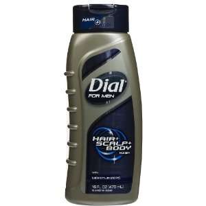  Dial for Men Hair and Body Wash Moisture 16 oz. (Pack of 6 