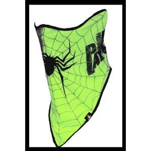  SodaGroove Spider Web Face Mask (green)
