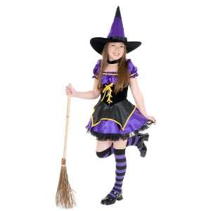   Charades Costumes Midnight Witch Child Costume / Purple   Size Small