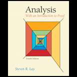 Analysis With Introduction to Proof (ISBN10 0131481010; ISBN13 