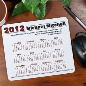  Personalized Quotation Calendar Mouse Pad