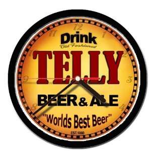  TELLY beer and ale cerveza wall clock 