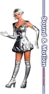 Sexy Womens Robot A Bing Costume Halloween Outfit New 876802153202 