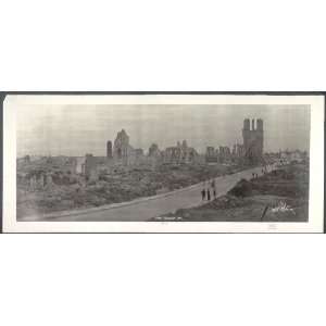  Panoramic Reprint of Ypres, Belgium, 1919