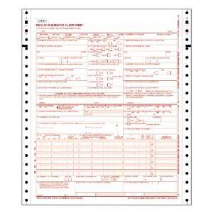  TOPS 50124R Cms 1500 Claim Forms Without Sensor Bar 