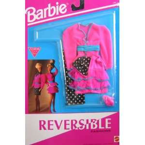 Barbie Reversible Fashions   Pink Easy To Dress (1993 Arcotoys, Mattel 