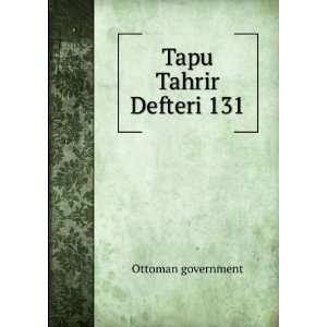  Tapu Tahrir Defteri 131 Ottoman government Books