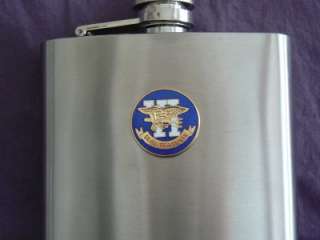 US NAVY SEAL TEAM 6 MILITARY INSIGNIA FLASK * NEW *  