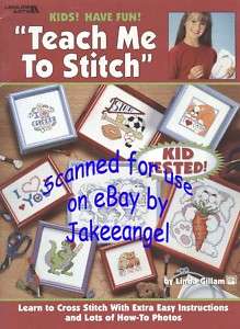 Cross Stitch Pattern Kids Teach Me to Stitch Learn New  