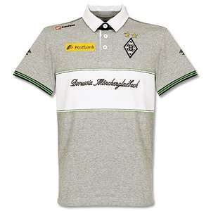  11 12 Borussia Monchengladbach Official Polo   Grey 