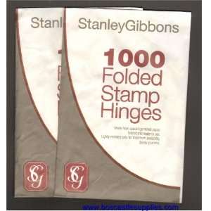 Stanley Gibbons Stamp Hinges 10 Packets Of 1000   Folded 