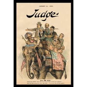  Judge Magazine His Own Boss 12x18 Giclee on canvas