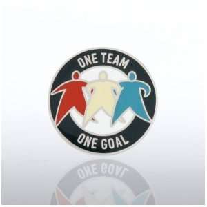  Lapel Pin   One Team, One Goal
