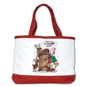 Shoulder Bag Purse (2 Sided) Red Santa Claus I Told You The Schmidt 
