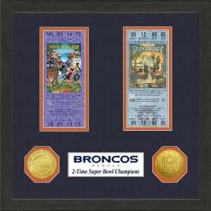  Denver Broncos SB Championship Ticket Collection 