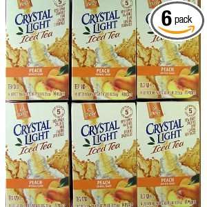 Crystal Light On The Go Peach Tea, 14 Count Boxes (Pack of 6)  