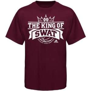  adidas Mississippi State Bulldogs Maroon King of Swat T 
