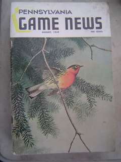 Pa Game News   Aug. 1959 Blackburnian Warbler  