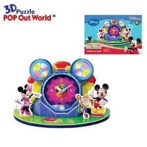  Clubhouse Clock Disney Mickey and Minnie Mouse 3D Puzzle 