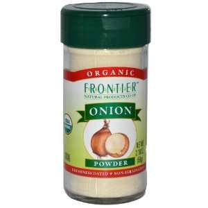 Frontier Onion, White Powder CERTIFIED ORGANIC 2.10 oz. Bottle  