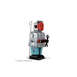  Red Face Wind Up Robot Patio, Lawn & Garden