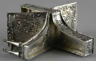 05549 Miniature Dutch Silver Piano Box c. 1860  