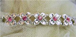 Pink Genuine Swarovski Crystal Stretch Watch, Cn B Sizd 