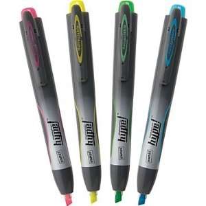   HypeTM Retractable Highlighters, Chisel Tip 
