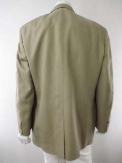   Wool blazer sportcoat Brooks Brothers beige tan L 46L 46 Long  