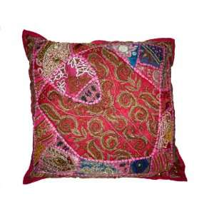   Pillow Cushion Cover Vintage Sari Tapestry Indian Decor 24 Home
